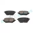 Jeu de 4 plaquettes de frein arrière RAP BRAKES R-P1650 - Visuel 1