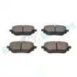 Jeu de 4 plaquettes de frein arrière RAP BRAKES R-P1650 - Visuel 2