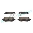 Jeu de 4 plaquettes de frein arrière RAP BRAKES R-P1652 - Visuel 2