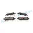 Jeu de 4 plaquettes de frein arrière RAP BRAKES R-P1654 - Visuel 3