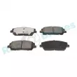 Jeu de 4 plaquettes de frein avant RAP BRAKES R-P1657 - Visuel 2