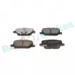 Jeu de 4 plaquettes de frein arrière RAP BRAKES R-P1658 - Visuel 2
