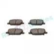 Jeu de 4 plaquettes de frein arrière RAP BRAKES R-P1658 - Visuel 3