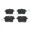 Jeu de 4 plaquettes de frein arrière RAP BRAKES R-P1659 - Visuel 1