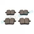 Jeu de 4 plaquettes de frein arrière RAP BRAKES R-P1659 - Visuel 3