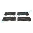 Jeu de 4 plaquettes de frein avant RAP BRAKES R-P1660 - Visuel 1
