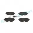 Jeu de 4 plaquettes de frein avant RAP BRAKES R-P1661 - Visuel 1