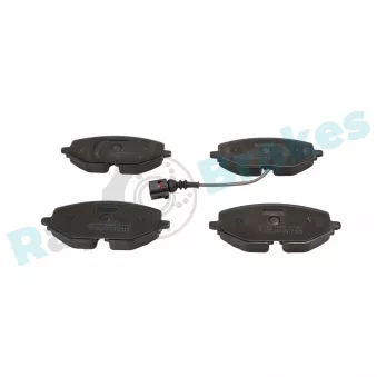 Jeu de 4 plaquettes de frein avant RAP BRAKES R-P1661