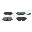 Jeu de 4 plaquettes de frein avant RAP BRAKES R-P1661 - Visuel 2