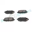 Jeu de 4 plaquettes de frein arrière RAP BRAKES R-P1662 - Visuel 2