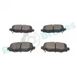Jeu de 4 plaquettes de frein arrière RAP BRAKES R-P1662 - Visuel 3