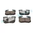 Jeu de 4 plaquettes de frein arrière RAP BRAKES R-P1663 - Visuel 2