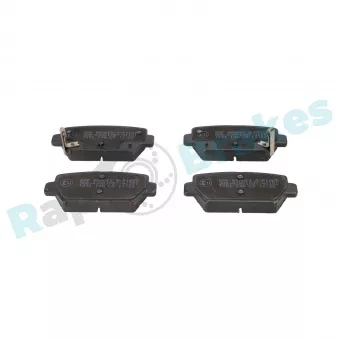 Jeu de 4 plaquettes de frein arrière RAP BRAKES R-P1665