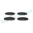 Jeu de 4 plaquettes de frein avant RAP BRAKES R-P1672 - Visuel 1