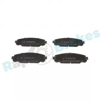 Jeu de 4 plaquettes de frein avant RAP BRAKES R-P1672