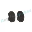 Jeu de 4 plaquettes de frein avant RAP BRAKES R-P1673 - Visuel 3