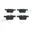 Jeu de 4 plaquettes de frein arrière RAP BRAKES R-P1676 - Visuel 1