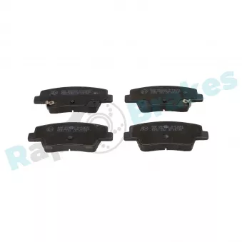 Jeu de 4 plaquettes de frein arrière RAP BRAKES R-P1681