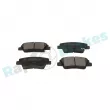 Jeu de 4 plaquettes de frein arrière RAP BRAKES R-P1681 - Visuel 2