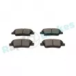 Jeu de 4 plaquettes de frein arrière RAP BRAKES R-P1681 - Visuel 3