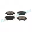 Jeu de 4 plaquettes de frein arrière RAP BRAKES R-P1682 - Visuel 1
