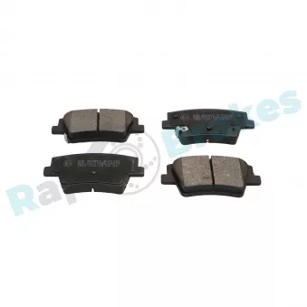 Jeu de 4 plaquettes de frein arrière RAP BRAKES R-P1682