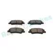 Jeu de 4 plaquettes de frein arrière RAP BRAKES R-P1683 - Visuel 2