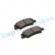Jeu de 4 plaquettes de frein arrière RAP BRAKES R-P1683 - Visuel 3