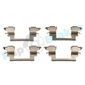 Kit d'accessoires, plaquette de frein à disque RAP BRAKES R-U0046