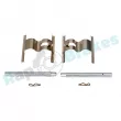 Kit d'accessoires, plaquette de frein à disque RAP BRAKES R-U0055 - Visuel 1