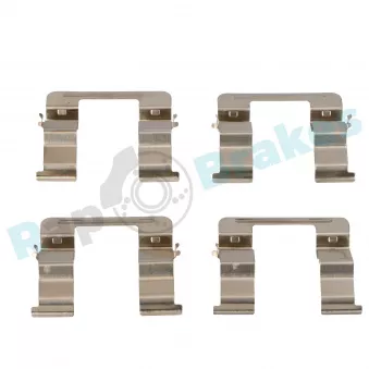 Kit d'accessoires, plaquette de frein à disque RAP BRAKES R-U0058