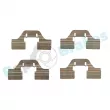 Kit d'accessoires, plaquette de frein à disque RAP BRAKES R-U0061 - Visuel 1