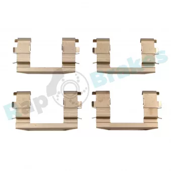 Kit d'accessoires, plaquette de frein à disque RAP BRAKES R-U0063