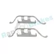 Kit d'accessoires, plaquette de frein à disque RAP BRAKES R-U0074 - Visuel 1
