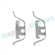 Kit d'accessoires, plaquette de frein à disque RAP BRAKES R-U0074 - Visuel 2