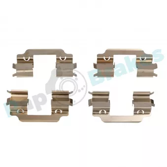 Kit d'accessoires, plaquette de frein à disque RAP BRAKES R-U0084