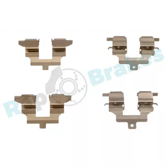 Kit d'accessoires, plaquette de frein à disque RAP BRAKES R-U0106