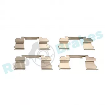 Kit d'accessoires, plaquette de frein à disque RAP BRAKES R-U0115