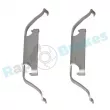 Kit d'accessoires, plaquette de frein à disque RAP BRAKES R-U0118 - Visuel 2