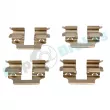 Kit d'accessoires, plaquette de frein à disque RAP BRAKES R-U0120 - Visuel 1