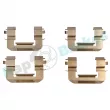 Kit d'accessoires, plaquette de frein à disque RAP BRAKES R-U0123 - Visuel 1