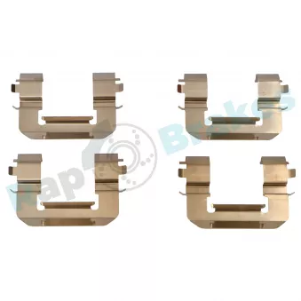 Kit d'accessoires, plaquette de frein à disque RAP BRAKES R-U0123