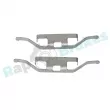 Kit d'accessoires, plaquette de frein à disque RAP BRAKES R-U0139 - Visuel 1