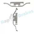 Kit d'accessoires, plaquette de frein à disque RAP BRAKES R-U0139 - Visuel 2