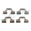 Kit d'accessoires, plaquette de frein à disque RAP BRAKES R-U0143 - Visuel 1