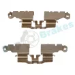 Kit d'accessoires, plaquette de frein à disque RAP BRAKES R-U0157 - Visuel 2