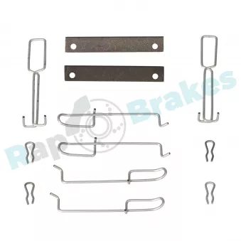Kit d'accessoires, plaquette de frein à disque RAP BRAKES R-U0179