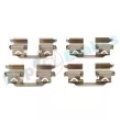 Kit d'accessoires, plaquette de frein à disque RAP BRAKES R-U0185 - Visuel 1