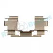 Kit d'accessoires, plaquette de frein à disque RAP BRAKES R-U0186 - Visuel 3