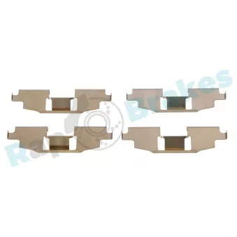 Kit d'accessoires, plaquette de frein à disque RAP BRAKES R-U0192